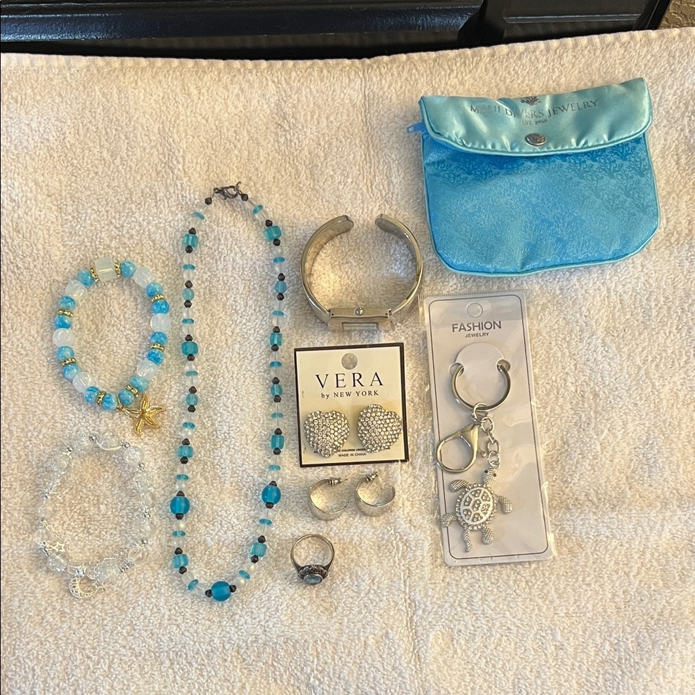 Silver and Blue Jewelry Bundle